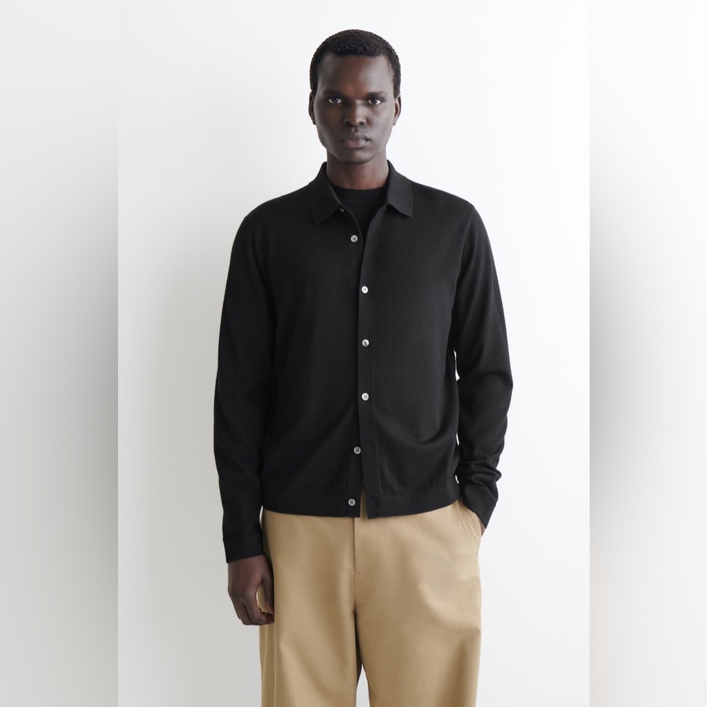 NWT COS Knitted Merino Wool Shirt